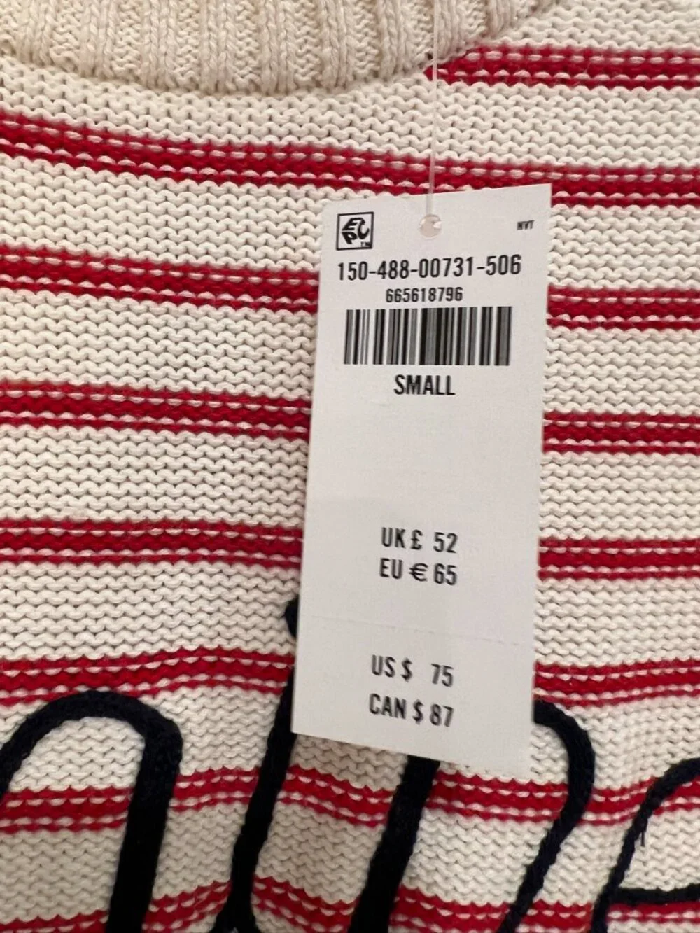 A&F Women’s Stripe Maine  Sweater  Size S